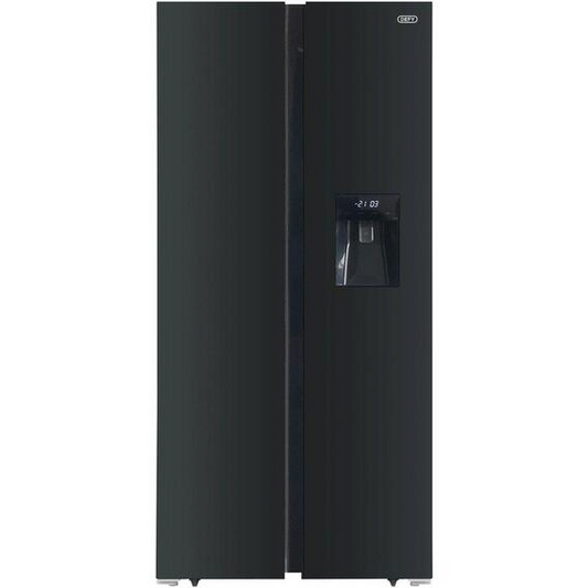 DEFY 496L SIDE BY SIDE GLASSDOOR BLACK DFF456